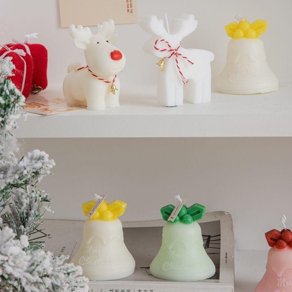 Candles & Holders | Christmas Cute Elk Paraffin Small Elk Candles & Holders Candles & Holders