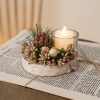 Candles & Holders | Christmas Pastoral Classic Style Geometric Wood Daily Party Ornaments Candlestick Candles & Holders Candles & Holders