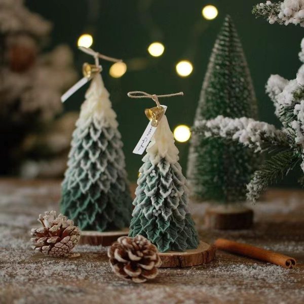 Candles & Holders | Classic Style Christmas Tree Soy Wax Candle Green Small Size Candles & Holders Candles & Holders