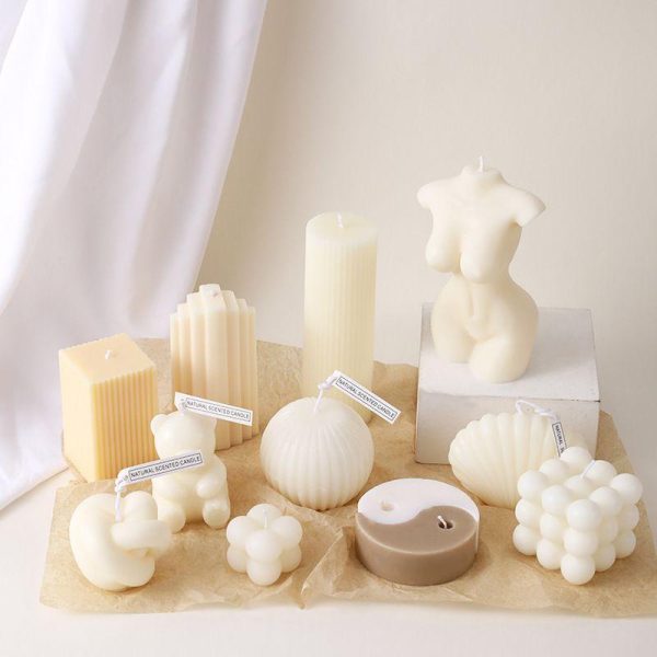 Candles & Holders | Classic Style Solid Color Soy Wax Candle Rubik’S Cube Candles & Holders Candles & Holders