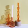 Candles & Holders | Creative Simple Glass Candlestick Vase Crafts Living Room And B & B Table Decoration Dried Flower Arrangement Single-Layer Candlestick Powder Candles & Holders Candles & Holders