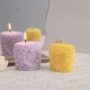 Candles & Holders | Cute Sweet Flower Paraffin White Flower Cluster (Sunset Jade) Candles & Holders Candles & Holders