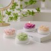 Candles & Holders | Elegant Flower Paraffin Ornaments Glass Aromatherapy Candle Cup Baby Pink Anemone (English Pear Freesia) Candles & Holders Candles & Holders