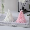 Candles & Holders | Elegant Vacation Simple Style Irregular Solid Color Paraffin Small White (Evening Jade) Candles & Holders Candles & Holders