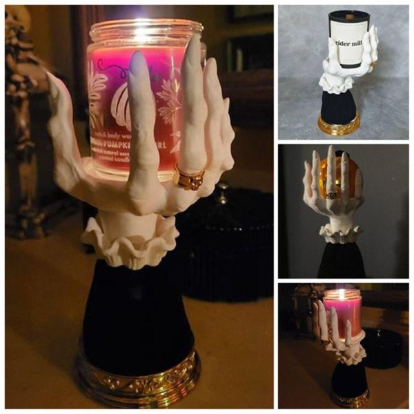 Candles & Holders | Halloween Funny Palm Resin Ornaments Candles & Holders Candles & Holders