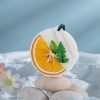 Candles & Holders | Modern Style Round Beeswax Candle round Orange Slices White-In the Rain Orange Style Candles & Holders Candles & Holders