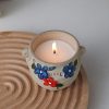 Candles & Holders | Retro Pastoral Artistic Flower Wax Candle 01-115g wax Candles & Holders 01-115g wax