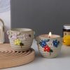 Candles & Holders | Retro Pastoral Artistic Flower Wax Candle 01-115g wax Candles & Holders 01-115g wax