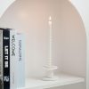 Candles & Holders | Retro Simple Style Geometric Ceramics Candlestick Plain White Candlestick (Asking Heart) Candles & Holders Candles & Holders