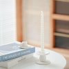 Candles & Holders | Retro Simple Style Geometric Ceramics Candlestick Plain White Candlestick (Asking Heart) Candles & Holders Candles & Holders