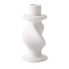 Candles & Holders | Retro Simple Style Geometric Ceramics Candlestick Plain White Candlestick (Asking Heart) Candles & Holders Candles & Holders