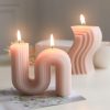 Candles & Holders | Retro Solid Color Paraffin Ornaments 1 Piece Vertical S-White Candles & Holders Candles & Holders