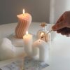 Candles & Holders | Retro Solid Color Paraffin Ornaments 1 Piece Vertical S-White Candles & Holders Candles & Holders