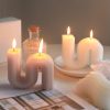 Candles & Holders | Retro Solid Color Paraffin Ornaments 1 Piece Vertical S-White Candles & Holders Candles & Holders