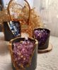 Candles & Holders | Simple Style Artistic Irregular Wax Candle Back + Purple 7.5*7.5cm/255G (Medlar and Tarocco) Candles & Holders Back + Purple 7.5*7.5cm/255G (Medlar & Tarocco)