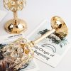 Candles & Holders | Solid Color Iron Candlestick Gold, Small Size 8*8 * 16cm Candles & Holders Candles & Holders