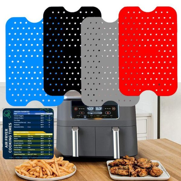 Cookware | Air Fryer Ninja Foodi Square Silica Gel Pad Airware Reusable Air Fryer Potholder Cookware Cookware