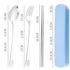 Cookware | Casual Cute Solid Color 304 Stainless Steel Plastic Spoon 3 Pieces One Size Cookware Cookware