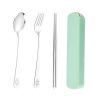 Cookware | Casual Cute Solid Color 304 Stainless Steel Plastic Spoon 3 Pieces One Size Cookware Cookware