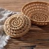 Cookware | Casual Vacation Solid Color Rattan Storage Basket 1 Piece Cookware Cookware