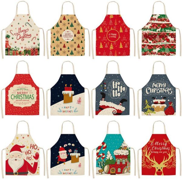 Cookware | Christmas Cute Cartoon Polyester Apron 1 Piece 38*47cm Cookware 38*47cm