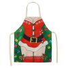 Cookware | Christmas Retro Cartoon Linen Apron 1 Piece 47*38 cm Cookware 47*38 cm