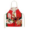 Cookware | Christmas Retro Cartoon Linen Apron 1 Piece 47*38 cm Cookware 47*38 cm