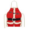 Cookware | Christmas Retro Cartoon Linen Apron 1 Piece 47*38 cm Cookware 47*38 cm