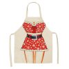 Cookware | Christmas Retro Cartoon Linen Apron 1 Piece 47*38 cm Cookware 47*38 cm