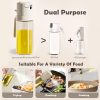 Cookware | Classic Style Multicolor Stainless Steel Glass Silica Gel Lecythus Seasoning Bottle 1 Piece One Size Cookware Cookware