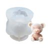 Cookware | Cute Bear Silica Gel Aromatherapy Candle Plaster Silicone Mold 1 Piece Sitting Bear MC-99 Cookware Cookware