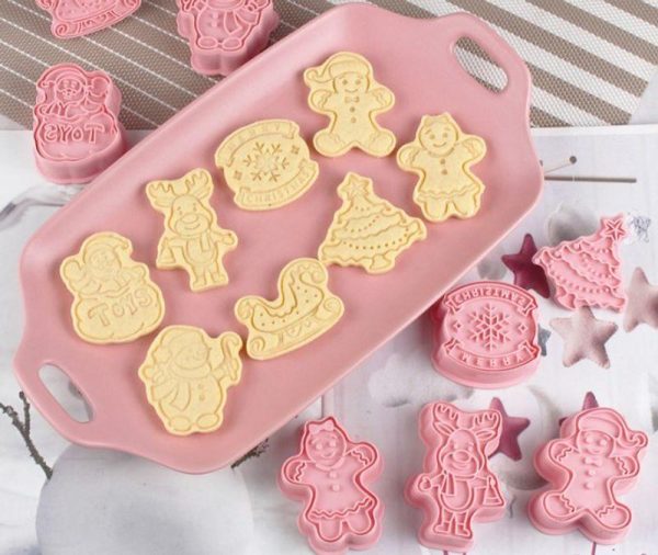 Cookware | Cute Cartoon Plastic Kitchen Molds 8 Pieces Cookware Cookware