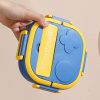 Cookware | Cute Cartoon Stainless Steel Lunch Box 550ml Double Grid Blue Cookware 550ml Double Grid Blue