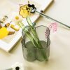 Cookware | Cute Solid Color Flower Glass Stirring Rod 1 Piece Sunflower Spoon (Yellow Spoon and Green Handle) Cookware Cookware