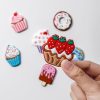 Cookware | Cute Sweet Classic Style Ice Cream Cake Pvc Stainless Steel Silica Gel Refrigerator Magnet Artificial Decorations One Size Cookware Cookware