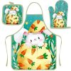 Cookware | Simple Style Cartoon Polyester Apron Heat Resistant Gloves Apron 80-60 Cookware Apron 80-60