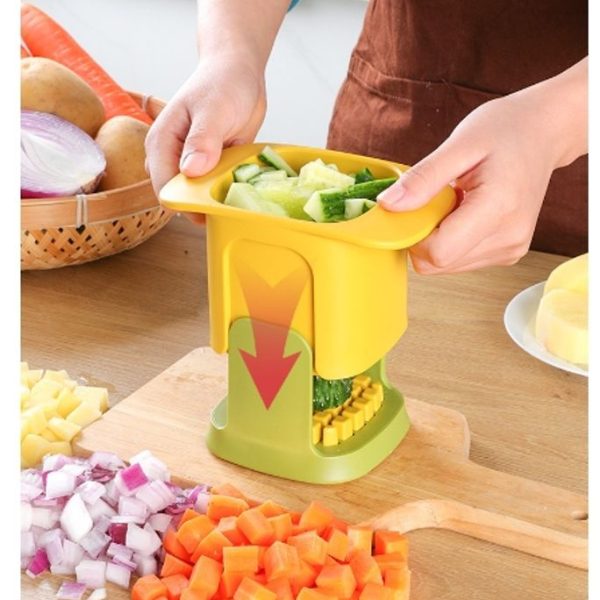 Cookware | Simple Style Color Block Pp Stainless Steel Veggie Chopper 1 Piece Cookware Cookware