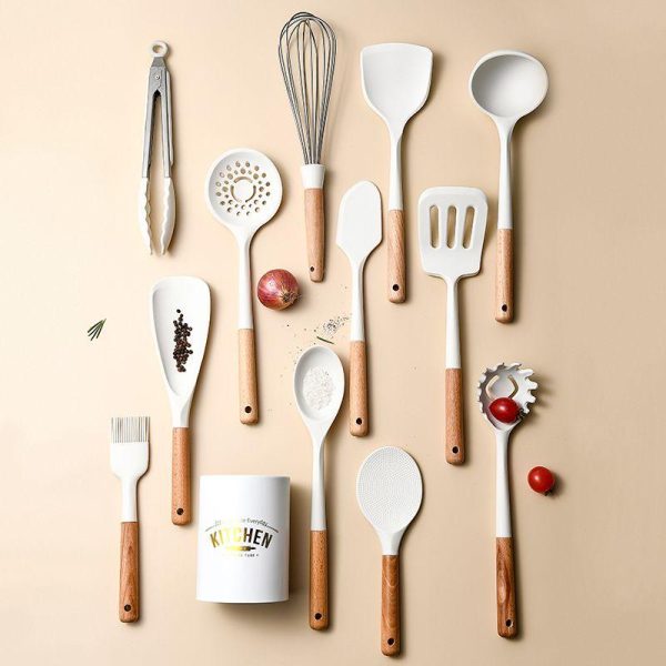 Cookware | Simple Style Color Block Silica Gel Bbq Spatula 1 Piece Food Tongs Cookware Cookware