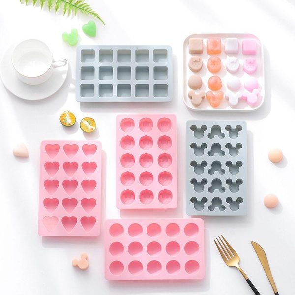 Cookware | Simple Style Round Heart Shape Silica Gel Kitchen Molds Cookware Cookware