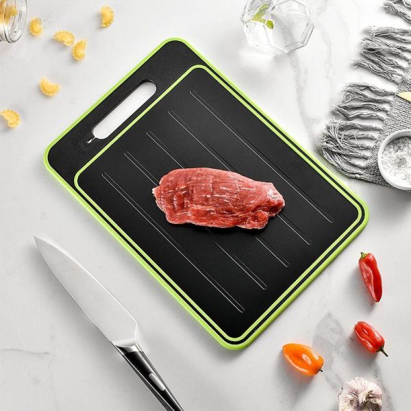 Cookware | Simple Style Solid Color Aluminum Chopping Board 1 Piece Gray Small-Square Cookware Cookware