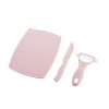 Cookware | Simple Style Solid Color Plastic Cutter Chopping Board Peeler 3 Pieces Set One Size Cookware Cookware