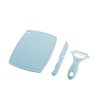 Cookware | Simple Style Solid Color Plastic Cutter Chopping Board Peeler 3 Pieces Set One Size Cookware Cookware