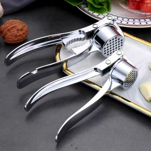 Cookware | Simple Style Solid Color Stainless Steel Garlic Press 1 Piece Large Zinc Alloy Garlic Press 110G Cookware Cookware