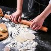 Cookware | Simple Style Solid Color Wood Rolling Pin 1 Piece One Size Cookware Cookware