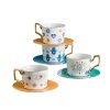 Drinkware | Baroque Style Flower White Porcelain Water Bottles 1 Set Devil’s Eye Cup and Saucer Drinkware Devil's Eye Cup & Saucer