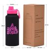 Drinkware | Casual Cute Letter 201 Stainless Steel 304 Stainless Steel Thermos Cup 1 Piece 1L Drinkware 1L