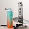 Drinkware | Casual Letter Plastic Water Bottles 1 Piece 1000Ml Drinkware 1000Ml