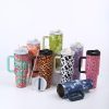 Drinkware | Casual Solid Color Leopard Stainless Steel Thermos Cup 40oz Drinkware 40oz