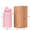 Drinkware | Casual Solid Color Stainless Steel Silica Gel Water Bottles 1 Piece 650ml Drinkware 650ml