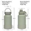 Drinkware | Casual Solid Color Stainless Steel Silica Gel Water Bottles 1 Piece 650ml Drinkware 650ml